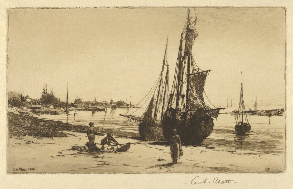 Boats at Low Tide MET DP845340 ff