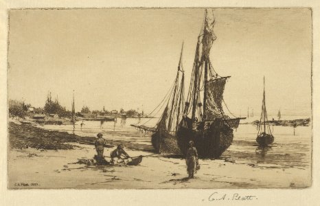 Boats at Low Tide MET DP845340 ff