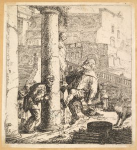 Blind Beggar Bumping A Pillar MET DP828619