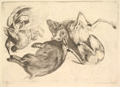 Boar, deer, heron and other game MET DP823987
