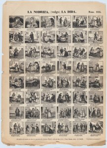 Broadside with 48 scenes relating to the nurse MET DP875794