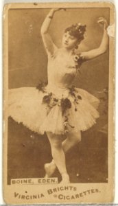 Boine, Eden, from the Actors and Actresses series (N45, Type 1) for Virginia Brights Cigarettes MET DP828905