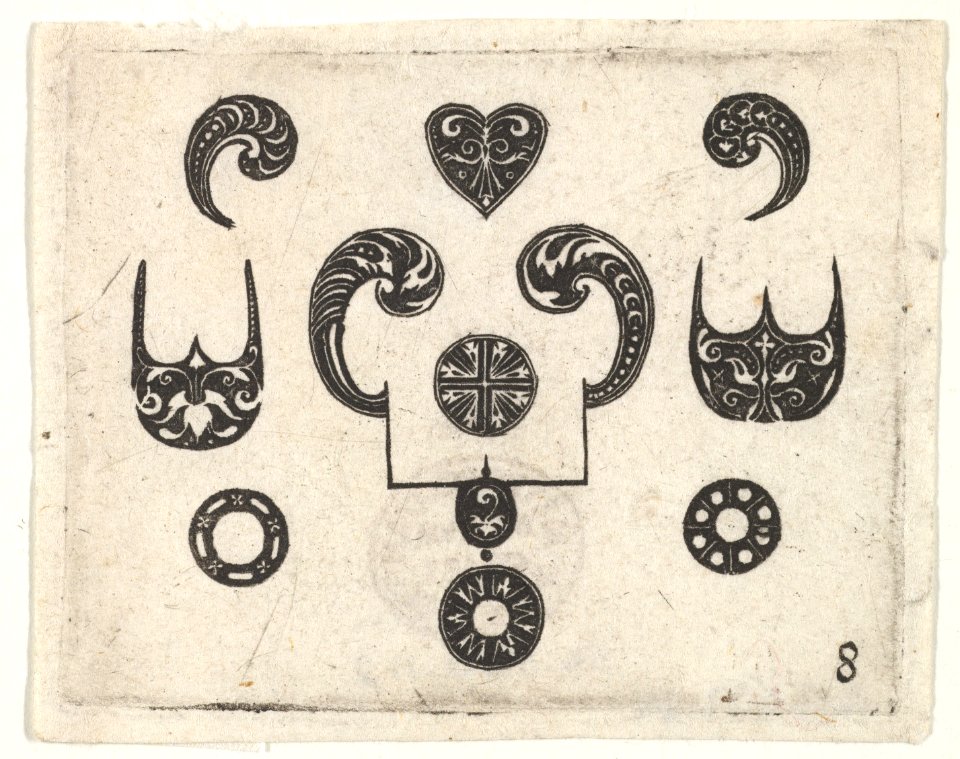 Blackwork Print with Various Motifs MET DP827194