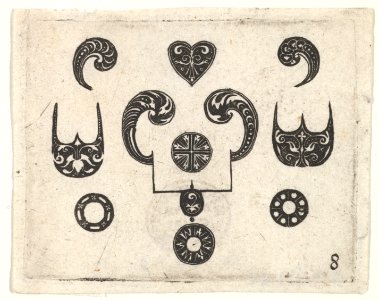 Blackwork Print with Various Motifs MET DP827194