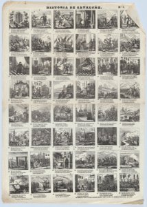 Broadside with 48 scenes representing the history of Catalonia MET DP875605