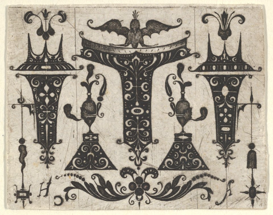 Blackwork Design with Five Motifs MET DP837013
