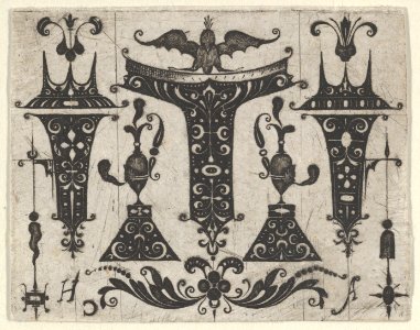 Blackwork Design with Five Motifs MET DP837013