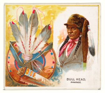 Bull Head, Pawnee, from the American Indian Chiefs series (N36) for Allen & Ginter Cigarettes MET DP838918