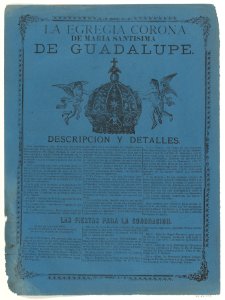 Broadsheet relating to the crown of the Virgin of Guadalupe MET DP867968