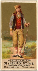 Bulgaria, from the Natives in Costume series (N16) for Allen & Ginter Cigarettes Brands MET DP834818