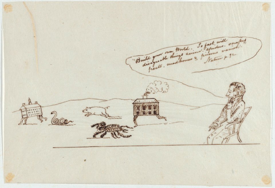 Build Your Own World. So Fast Will Disagreeable Things...Vanish (Illustration for Ralph Waldo Emerson's "Nature") MET DP877036