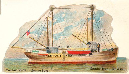 Brenton Reef Light Vessel, from the Lighthouses series (N119) issued by Duke Sons & Co. to promote Honest Long Cut Tobacco MET DPB873704