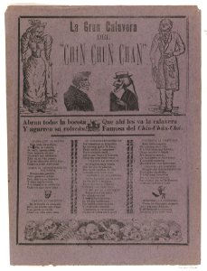 Broadsheet relating to the great calavera of the Chin-Chun-Chan, a zarzuela (traditional form of musical comedy) MET DP869170