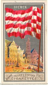 Bremen, from the City Flags series (N6) for Allen & Ginter Cigarettes Brands MET DP829264
