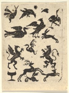 Blackwork Design with Fifteen Motifs MET DP837083
