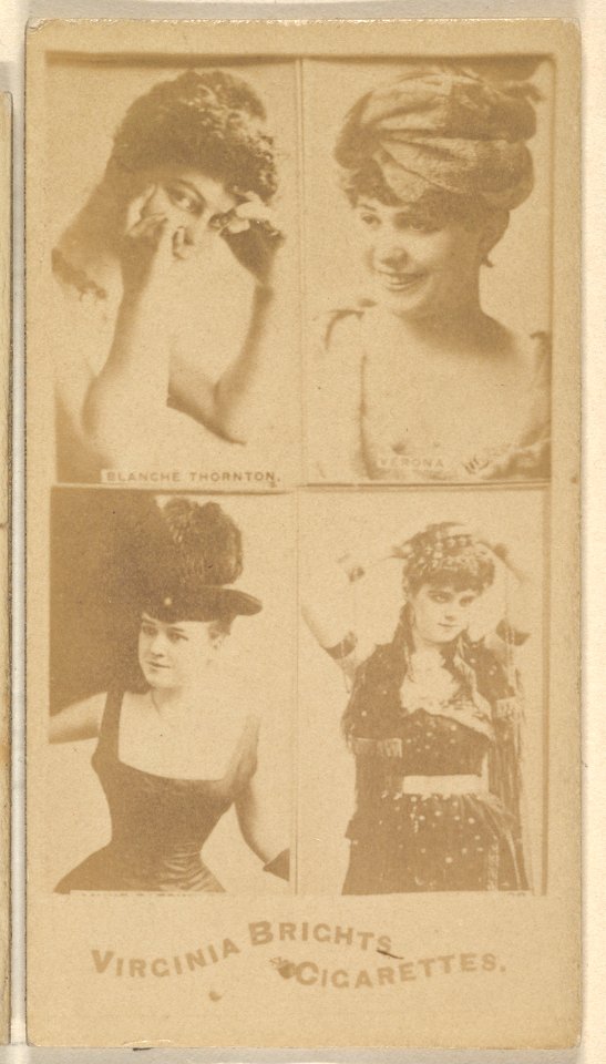 Blanche Thornton- Verona, from the Actors and Actresses series (N45, Type 4) for Virginia Brights Cigarettes MET DP831168