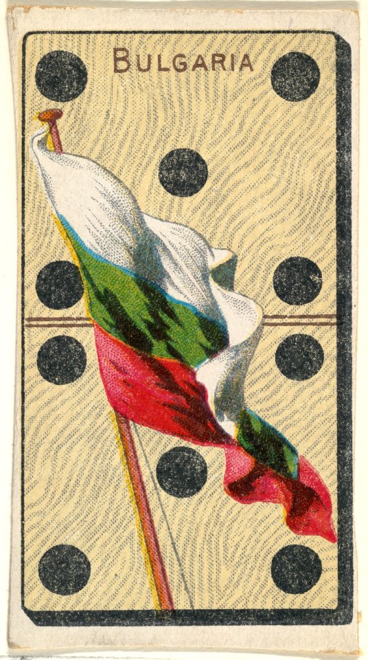 Bulgaria, from the National Flag on Domino series (T177) issued by Kinney Brothers to promote Sweet Caporal Cigarettes MET DP842622