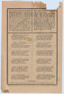 Broadsheet relating to a young girl who was beheaded while her father Tomás Sánchez left her at home alone MET DP874525