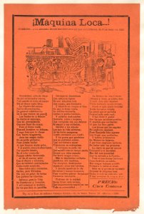 Broadsheet relating to a train accident that killed many people, group of people carrying wounded victims on stretchers MET DP868534