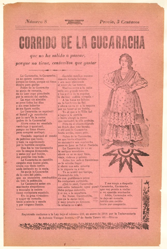 Broadsheet relating to a ballad about camp life hardships for women, woman wearing a dress with her hands on her hips MET DP868532