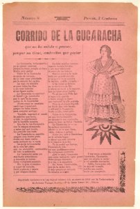 Broadsheet relating to a ballad about camp life hardships for women, woman wearing a dress with her hands on her hips MET DP868532