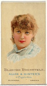 Blanche Roosevelt, from World's Beauties, Series 2 (N27) for Allen & Ginter Cigarettes MET DP838144