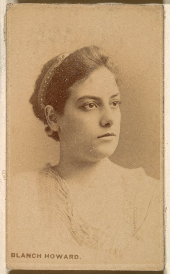 Blanch Howard, from the Actresses series (N246), Type 1, issued by Kinney Brothers to promote Sporting Extra Cigarettes MET DP860000
