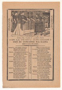 Broadsheet relating to a dialogue between Concepcion and her friend Mateana MET DP867938