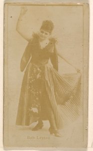Bob Leyton, from the Actresses series (N245) issued by Kinney Brothers to promote Sweet Caporal Cigarettes MET DP858985