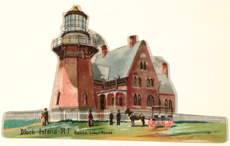Block Island, Rhode Island, from the Lighthouses series (N119) issued by Duke Sons & Co. to promote Honest Long Cut Tobacco MET DPB873694