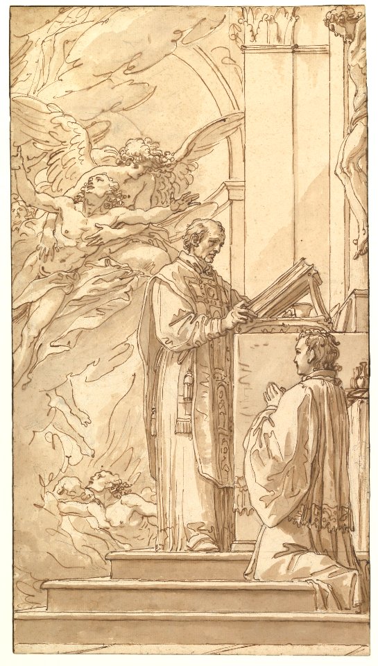 Blessed Francis Venimbeni Celebrating Mass for souls in Purgatory MET DP820207