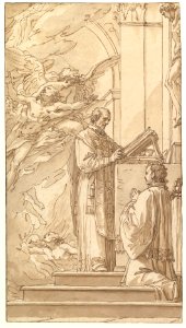 Blessed Francis Venimbeni Celebrating Mass for souls in Purgatory MET DP820207