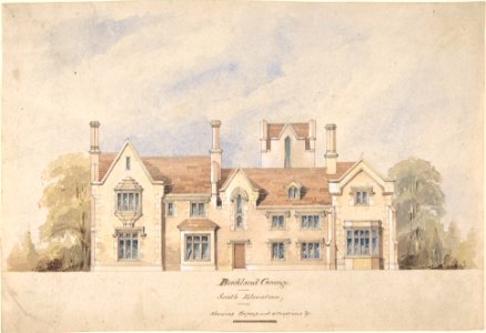 Buckland Grange, Proposed Alterations, South Elevation MET DP806216