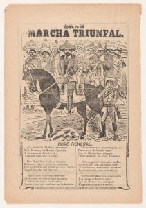 Broadsheet relating to the sensational crime carried out by Tomás Sanchez who decapitated a young girl in Saltillo MET DP867941