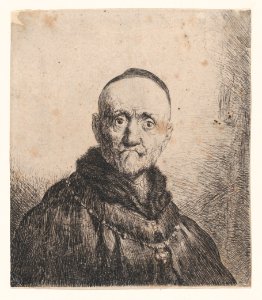 Bust of an Old Man, Frontal MET DP872910