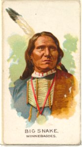 Big Snake, Winnebagoes, from the American Indian Chiefs series (N2) for Allen & Ginter Cigarettes Brands MET DP827992