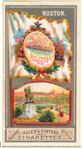 Boston, from the City Flags series (N6) for Allen & Ginter Cigarettes Brands MET DP829247