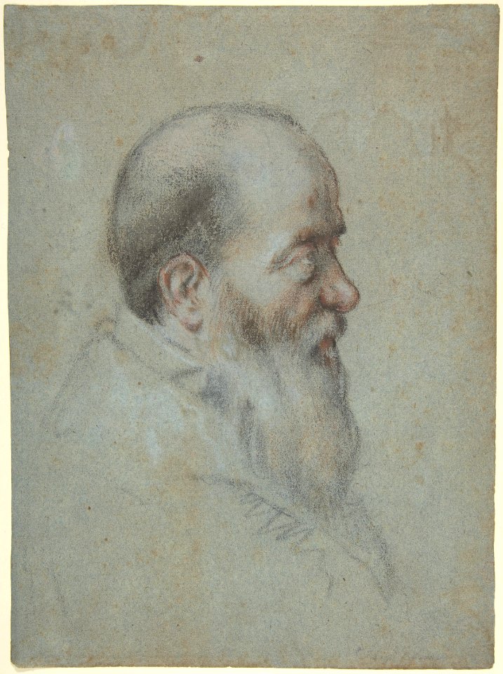 Bust of a Bearded Old Man, Profile to Right MET DP808047