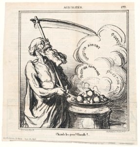 Big hot ones! Hot!, from 'News of the day,' published in Le Charivari, November 14, 1868 MET DP877739