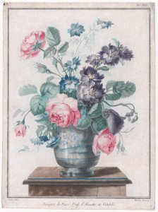Bouquet of Roses, Larkspur and Convolvulus MET DP876405