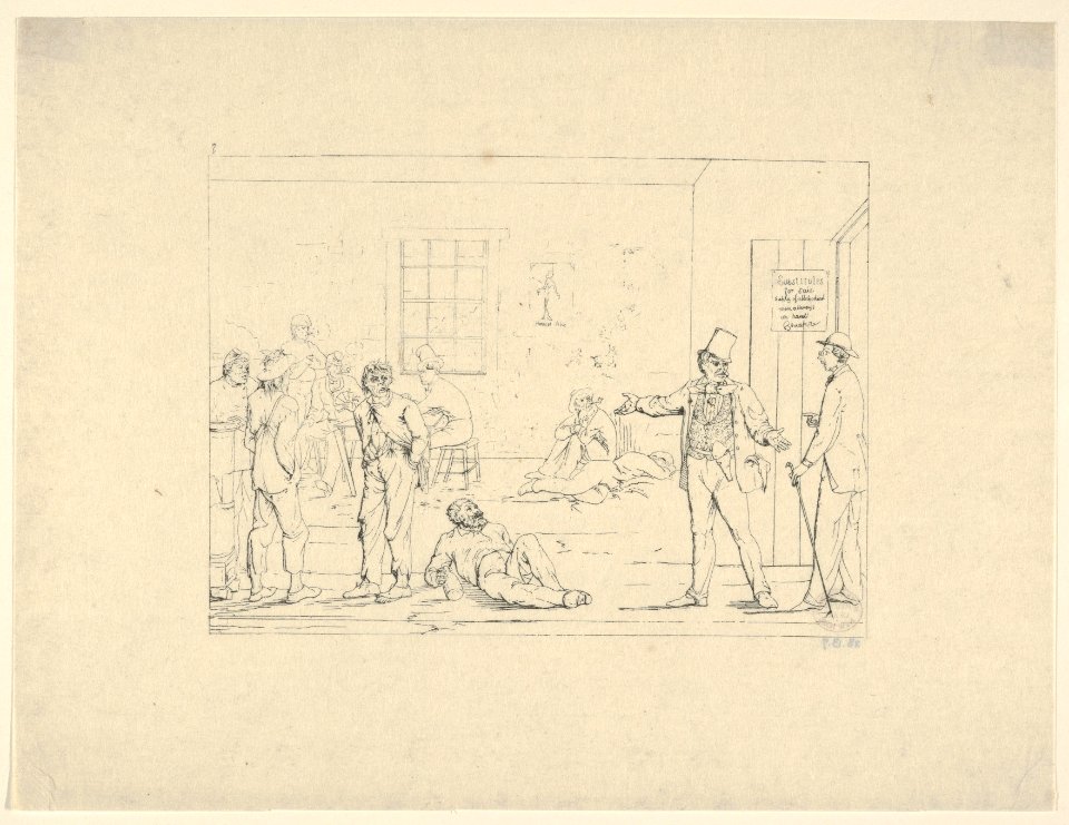 Buying a Substitute in the North during the War (from Confederate War Etchings) MET DP831329