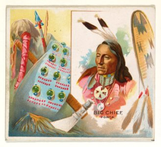 Big Chief, Ponca, from the American Indian Chiefs series (N36) for Allen & Ginter Cigarettes MET DP838948