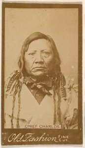 Chief Charlos, from the Indian Chiefs series (N681) promoting Old Fashion Fine Cut Tobacco MET DPB870025