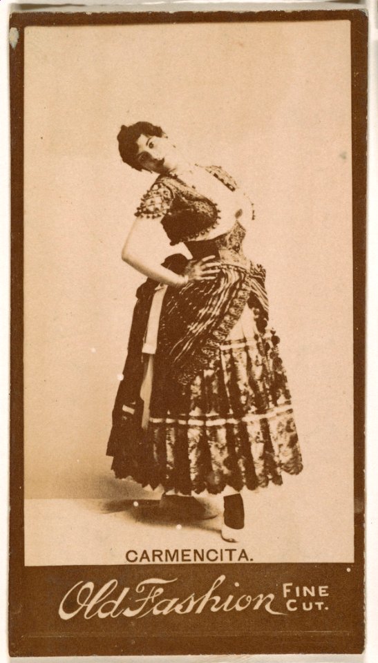 Carmencita, from the Actresses series (N664) promoting Old Fashion Fine Cut Tobacco MET DPB869776