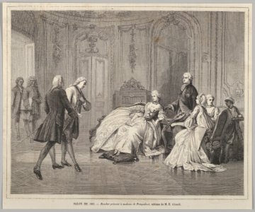 Boucher présenté à Madame de Pompadour (Boucher presented to Madame de Pompadour) from Le Monde Illustré MET DP836182
