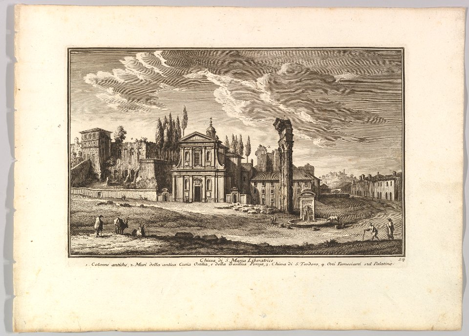 Chiesa di S. Maria Liberatrice, Plate 54 from Raccolta Delle Più Belle Veduta Antiche, E Moderne Di Roma... MET DP820357