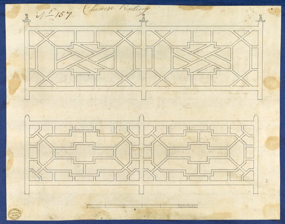 Chinese Railing, from Chippendale Drawings, Vol. II MET DP118253
