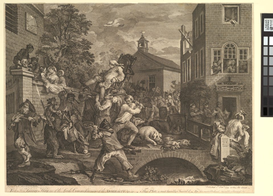 Chairing the Members, Plate IV- Four Prints of an Election MET DP827040