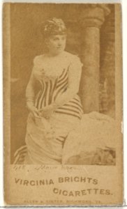 Card 418, Marie Roge, from the Actors and Actresses series (N45, Type 1) for Virginia Brights Cigarettes MET DP829872