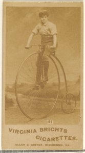 Card 41, from the Girl Cyclists series (N49) for Virginia Brights Cigarettes MET DP831761
